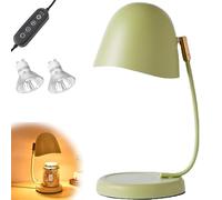 Genérico Eggshell Candle Warmer Lamp, Adjustable Candle Warmer Lamp with Timer with 2 Bulbs, Flame-Free Candle Lamps, for Wax Block and Jar Candles, Home Decor & Housewarming Gifts for Women (Green)