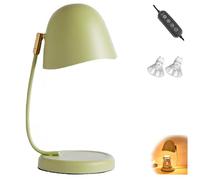 Genérico Eggshell Candle Warmer Lamp, Adjustable Height Dimmable Wax Melter with Timer, Safe Flame Free for Wax Block and Jar Candles, for Home Decor (green)