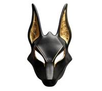 Genérico Egypt Jackal God Masque - Halloween Role Play Prop, Decorative Egyptian Jackal, Masquerade Costume Accessory, Theater Performance | Themed Party Photoshoot Stage Event Home Decoration