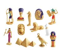 Genérico Egyptian Figurines, Famous Architecture Figure Toy Set, Decorative Cognitive Creative Mini Statues for Girls, Boys, Fans, Home Display and Playtime