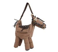 Genérico Einzigartige Umhängetasche im -Design - Lustige Tier-Handtasche aus Canvas & PU-Leder - Modische Bag für Damen & Mädchen - Verspielte Schultertasche für Alltag, Reise & Freizeit, marrón, Se