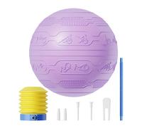 Genérico Ejercicio Yoga Ball, Anti-Burst Stability Sphere, 65 cm/25,59 in Non-Slip Core Trainer, Thickened Balance Support, Home Gym Strengthening Tool Grey, Estiramiento Fitness Rehabilitation