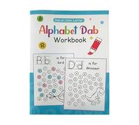 Generico Ejercicios de caligrafía | Cuaderno A4 para aprender a escribir el alfabeto, libro interactivo con letras de cal de 3-6 años para niños en casa, escuela, guardería o viaje