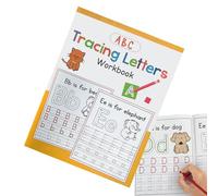 Generico Ejercicios de caligrafía, cuaderno A4 para aprender a escribir el alfabeto, libro interactivo con letras de caligrafía de 3 a 6 años para niños, casa, escuela, guardería o viaje