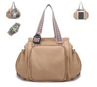 Genérico Ekons Essential Tote, Multifunctional Travel Organizer Bag for Ladies, Boasts Great Storage Capacity, for Various Occasions (khaki)