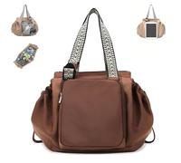 Genérico Ekons Essential Tote, Multifunctional Travel Organizer Bag for Ladies, Boasts Great Storage Capacity, for Various Occasions (brown)
