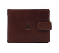 Genérico EL Potro Cartera de Caballero en Piel Vacuno 100%, con Monedero y Billetera, 6 Tarjetas, Cierre con Broche, 11x9x2 cm, Fabricada en España (Marron)