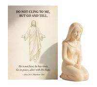 Genérico El Primer Amanecer de Pascua: una lágrima y una Promesa, decoración de Regalo de fe de resurrección, Conjunto de esculturas cristianas de Mujeres en la Tumba (1PC)