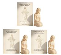 Genérico El Primer Amanecer de Pascua: una lágrima y una Promesa, decoración de Regalo de fe de resurrección, Conjunto de esculturas cristianas de Mujeres en la Tumba (3PCS)
