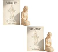 Genérico El Primer Amanecer de Pascua: una lágrima y una Promesa, decoración de Regalo de fe de resurrección, Conjunto de esculturas cristianas de Mujeres en la Tumba (2PCS)