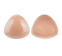 Genérico El Sujetador pegajoso Doble inserta Las Almohadillas del Mismo para el cojín Push-up del silicón de Las Mujeres del Pecho pequeño (Beige, One Size)