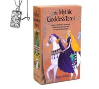 Genérico El Tarot De La Diosa Mítica - Edición De Bolsillo, Cartulina, Ideal para Principiantes, Incluye Tarjetas Y Collar