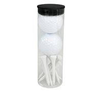 Genérico Elastic Golf Set - Practice Balls for Driving | PVC with Wood Material, High Energy Core, Court Training Equipment, Stable tee Support, Compact Outdoor Accessory