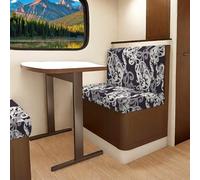 Genérico Elásticas Estampadas RV Dinette Fundas De Cojín para Asientos de Autocaravana Cojines de Repuesto Funda de Asiento de Caravana Protectora para Muebles Asientos mi Juego de 2 (4 Piezas)