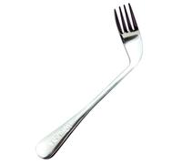 Genérico Elder Feeding Spoon - Angled Curved Utensil, Ergonomic Eating Fork and Spoon | No Angle Adjustment Safe Comfortable Tool For Seniors Disabled Adults Mealtime Assistance Home Care
