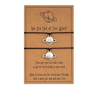 Genérico elección natural pareja joyería para parejas mejor pulsera de amistad madre hija su pequeña pulsera pulsera natural acero joyería, talla única, Nailon, No es una piedra preciosa