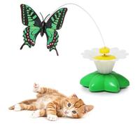 Genérico Electric Bird Teasing Cat Toy, Electric Bird Teasing Cat Toy with Lifelike Movement Sounds for Kitten and Small Animals(Butterfly)