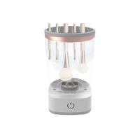 Genérico Electric Brush Cleaner, Automatic Spinner Cosmetic Brush Cleaner, Plug-In Electric Foundation Brush Cleaner Dryer Machine for Dressing Room, Professional Makeup Tool Cleaner