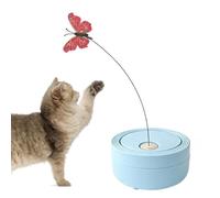 Genérico Electric Cat Teaser Wand - USB Rechargeable Interactive Toy for Indoor Kittens | Butterfly Motion Play Stick for Exercise Fun Engagement for Cats Home Entertainment Pet Activity