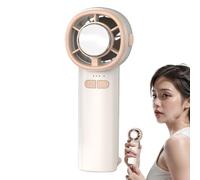 Genérico Electric Cooling Fan, High -Speed Semiconductor Cooler, 2,56 x 2,36 x 6,38 pulgadas, Digital Display, Compact Heat Reliefs Gadget for Outdoor Work, Travel, Beach and Gym Use