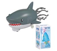 Genérico Electric Dancing Shark Toy - Interactive Jam-Proof Spray Doll | Animal Soother Toy for Kids, Boys, Family Party, Indoor, Kindergarten, Home, Birthday, Music Light Action