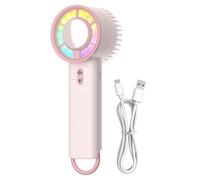 Genérico Electric Fan Portable, Handheld Travel Ventilator, Powerful 3-Speed Setting, Built-In LED Light, Ultra Quiet Motor, Perfect for Staying Cool During Outdoor Activities, Travel, Home