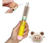 Genérico Electric Felting Needle Machine Kit, Electric Wool Felting Tool, Easy To Change Needle, Needle Felting Machine for Quick Felting, DIY Wool Painting, Felted Craft Work,2cm Stroke(1)