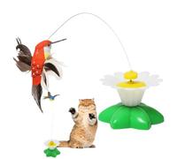 Genérico Electric Fluttering Kitten Teaser, 360° Rotating Bird & Butterfly Simulation, Interactive & Realistic Design, for Indoor Cats, Boredom Buster for Kittens, 8x5.6x5.6 cm, 50 g
