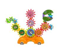 Genérico Electric Gear Toy, Educational Building Blocks, 26x8x17cm Playset with Battery Power, Rotating Construction Bricks, Stem Toy with Interlocking Style, Learning Kit for Boys and Girls