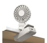 Genérico Electric Handheld Fan - Umbrella Design With Clip | 3 Speed Adjustable USB Rechargeable Fan, Portable Cooling For Travel, Commuting, Hiking And Outdoor Hot Weather