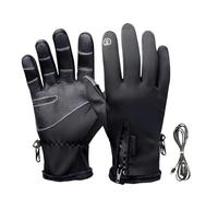 Genérico Electric Heated Gloves | Touchscreen Cold Weather Hand Warmer | 3-Level Temperature Control Electric Gloves | USB Plug-In for Outdoor Activities Commuting Camping Hiking Skiing Cycling