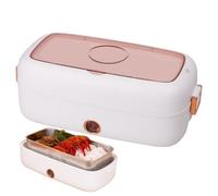 Genérico Electric Lunch Box - 800ml, Portable Fast Heat USB Rechargeable Warmer | Leak Proof, Food Heating, Meal Prep Uses Home Office Car Travel Camping Picnic Worksite Meal Prep Ready