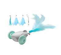 Genérico Electric Mice Cat Toys, Interactive Moving Lights, 7.87x2.64x1.18 Inches, Kitten Toy Feathers Bells, Indoor and Outdoor Game, Exercise Hunting Training for Cats (Multicolor)