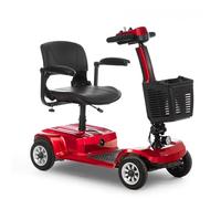 Genérico Electric Mobility Scooter Folding 4 Wheels with Basket, Supports 110kg Weight, MAX Speed 6km/h, All Terrain, Ideal for Seniors and Adults