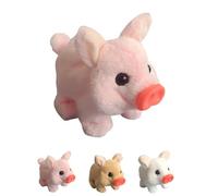 Genérico Electric Pig Plush Realistic Toy, Interactive Crawling Piggy with Sound and Motion, Cute Funny Plush Stuffed Pigs Electronic Pet for Kids (Pink)