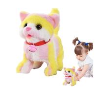 Genérico Electric Plush Cat, Realistic Cat Battery Operated Interactive Toy with Wagging Tail, 7.49x6.3x5.12 Inches Battery Operated & Easy to Use, Cute Electronic Animal for Children