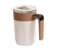 Genérico Electric Travel Mugs - Portable Automatic Stirring Mug | 400ml Stirring Mug for Hot Chocolate, Stainless Steel Coffee Mixing Mugs, Milk Travels Cup, Coffee Travel Cups for Daily Beverage