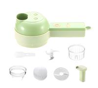 Genérico Electric Vegetable Chopper - Electric Salad Mincer | Food Chopper & Slicer For Garlic Onion & Meat | USB Rechargeable 1200mAh Handheld Grinder With Filling Hole For Kitchen