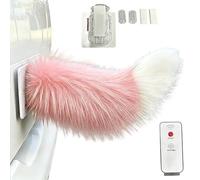 Genérico Electric Vehicle - Simulation Plush Tail Remote Control | Wagging Decorative Car Accessory Rechargeable Cute Realistic Motion Effect for SUV, RV, Motorcycle, Travel Party