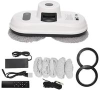 Genérico Electric Window Cleaner Robot, 60KPA Strong Suction, Auto/Manual Modes, Control Remoto, Cuerda de Seguridad para vidrios Grandes hasta 6x5m, Eliminación de Manchas eficientes