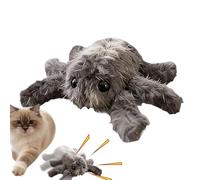 Genérico eléctrico para gatos, araña de peluche recargable con detección de movimiento, juguetes estimulantes para gatos - sala de estar, casa, zona de juego, apartamento, momentos solos