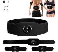 Genérico Electroestimulador Abdominal,Next Gen Ultra Muscle Fitness AB Belt, EMS Estimulador Muscular Abdominal, 12 Modos y 19 Intensidades, para Abdominales Brazos Piernas