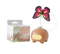 Genérico Electronic Cat Toy, Butterfly Cat Teaser, Interactive Automatic Moving Wand, Battery-Operated Teaser Games For All Breeds, Indoor Exercise & Play, 2.76x2.56x2.56 In, 1-Pack