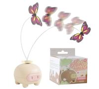 Genérico Electronic Cat Toy, Butterfly Teaser Wand, Automatic Moving Action, Battery Operated Design, Sturdy Safe Material, Ideal for All Breeds Indoor Exercise Playtime Pet Fun