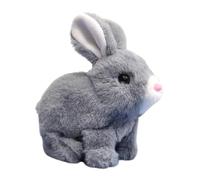 Genérico Electronic Hopping Rabbit, Electric Jumping Toy, Plush Interactive Bunny with Wiggling Ears, Pretend Pet for Kids, Adults, Soft Toy for Bedroom, Study, Playroom Decor, 17x16.5x9cm