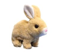 Genérico Electronic Hopping Rabbit, Electric Jumping Toy, Plush Interactive Bunny with Wiggling Ears, Pretend Pet for Kids, Adults, Soft Toy for Bedroom, Study, Playroom Decor, 17x16.5x9cm