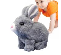 Genérico Electronic Hopping Rabbit, Plush Electric Jumping Toy Pretend Rabbit, Wiggling Ears Bunnies Interactive Pet, Bunny Plaything for Children, Adult Bedroom Décor, Imaginative Play