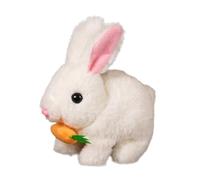 Genérico Electronic Jumping Rabbit, Walking Rabbit, Interactive Play Educational Toy Movement Sounds Walking Feature Hopping Action Twitching Nose, Plush Bunny for Easter Home Decoration