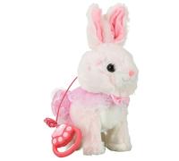 Genérico Electronic Pet Bunny - Interactive Plush Rabbit | 30x20x10cm Moving Bunny with Sounds Lights, Plush Fabric Soft with Touch Sensors, Bedroom Nursery Travel Toys