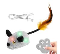 Genérico Electronic Toy, Electronic Mice Moving, Cat Toys, Remote Control, Plush Doll with Light and Sound, Interactive Pet Supplies For Kitten Indoor Outdoor Play Exercise